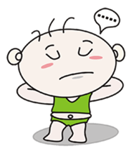 Sanmao New Year sticker #9452799