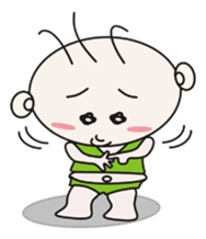 Sanmao New Year sticker #9452801