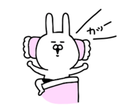 Rabbits wearing black pants sticker #9452923