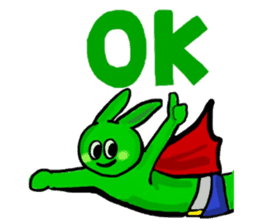 Midori usagi and his friends sticker #9453737