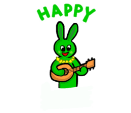 Midori usagi and his friends sticker #9453749