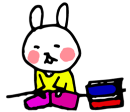 An idol is supported by Purple & Yellow sticker #9453774