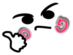 The pretty kao Sticker I feel like using sticker #9454015