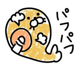 Powder covered seal sticker #9454208