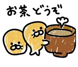 Powder covered seal sticker #9454210