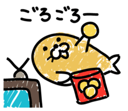 Powder covered seal sticker #9454217