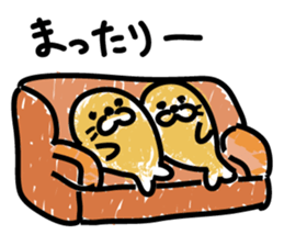 Powder covered seal sticker #9454224