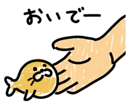 Powder covered seal sticker #9454225