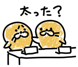 Powder covered seal sticker #9454226