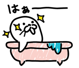 Powder covered seal sticker #9454227