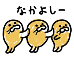 Powder covered seal sticker #9454228