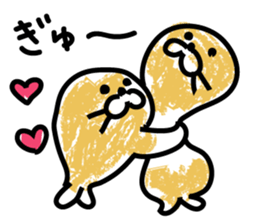 Powder covered seal sticker #9454230