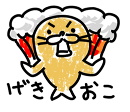 Powder covered seal sticker #9454233