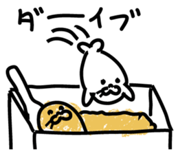 Powder covered seal sticker #9454234