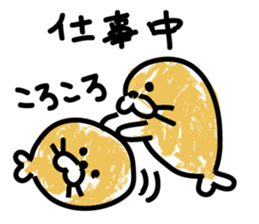 Powder covered seal sticker #9454236