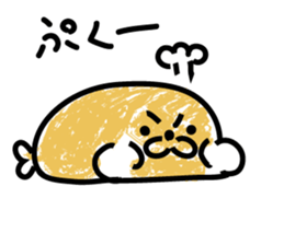 Powder covered seal sticker #9454239