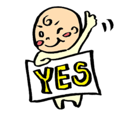 kawaii Japanese baby sticky sticker #9454541