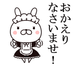 maid  rabbit sticker #9454693