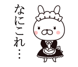 maid  rabbit sticker #9454698