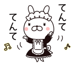 maid  rabbit sticker #9454699