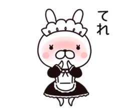 maid  rabbit sticker #9454713