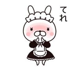 maid  rabbit sticker #9454713