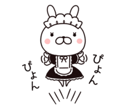 maid  rabbit sticker #9454714