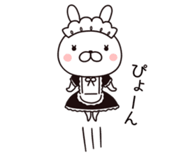 maid  rabbit sticker #9454715