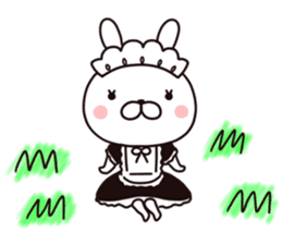 maid  rabbit sticker #9454719