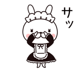 maid  rabbit sticker #9454720