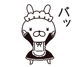 maid  rabbit sticker #9454721