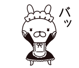 maid  rabbit sticker #9454721