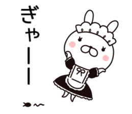maid  rabbit sticker #9454722