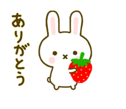 Rabbit Strawberry 7 sticker #9455328