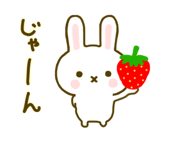 Rabbit Strawberry 7 sticker #9455335