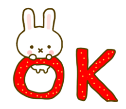 Rabbit Strawberry 7 sticker #9455342