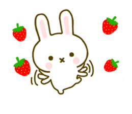 Rabbit Strawberry 7 sticker #9455346