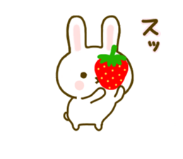 Rabbit Strawberry 7 sticker #9455352