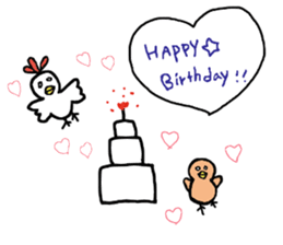 Chicken -san and friends sticker #9455626