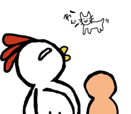 Chicken -san and friends sticker #9455634