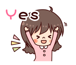 I want to be a cute girl sticker #9455662