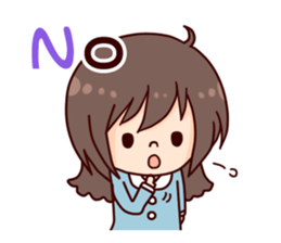 I want to be a cute girl sticker #9455663