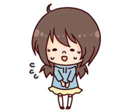 I want to be a cute girl sticker #9455677