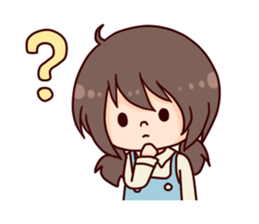 I want to be a cute girl sticker #9455682