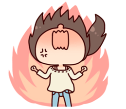 I want to be a cute girl sticker #9455687