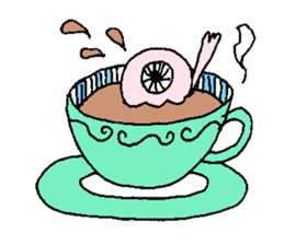 Cute eyeball sticker #9455746