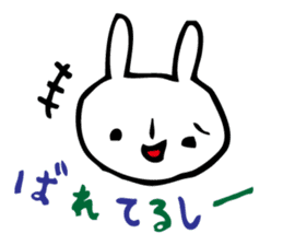 rabbit world sticker sticker #9455857