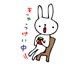 rabbit world sticker sticker #9455865