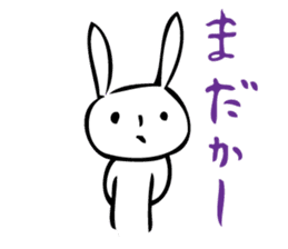 rabbit world sticker sticker #9455869
