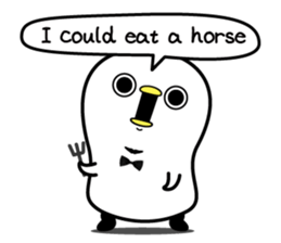 Higepiyo(English) sticker #9456066